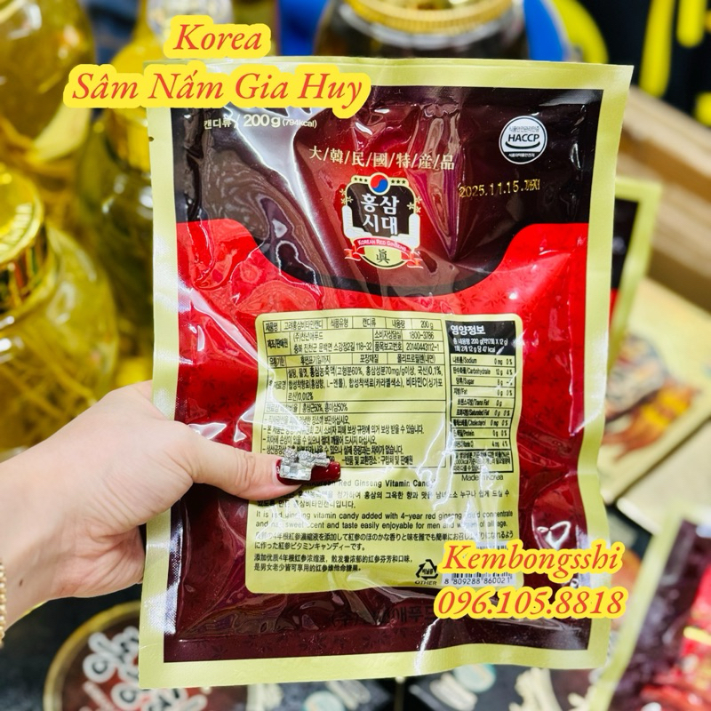 COMBO 10 Gói Kẹo Hồng Sâm 200gr