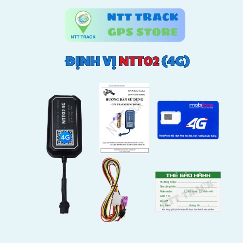 Định vị GPS chống trộm xe máy ô tô ưu đãi mua kèm sim 4G chính hãng NTT02