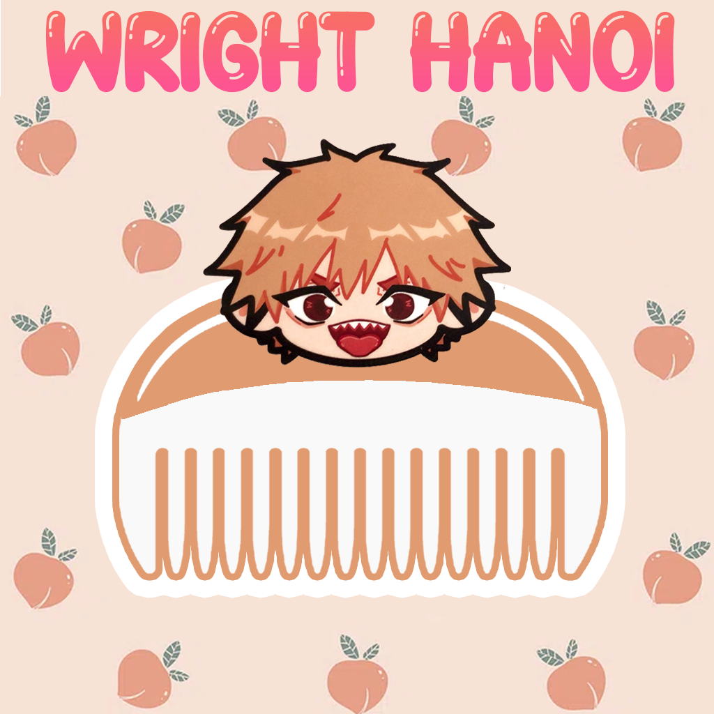 Mô Hình Lược Chainsaw Man Makima Denji Pochita Aki Hayakawa Kobeni Himeno Phụ kiện trang trí sưu tầm chibi cute