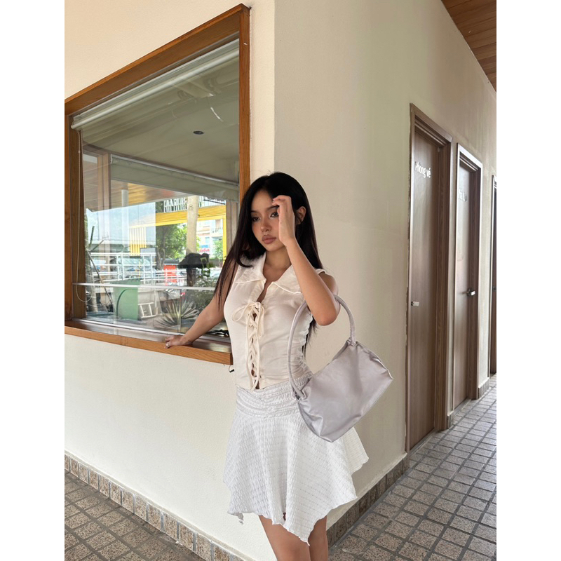 Váy trắng ballet core Nixie Skirt Peonie