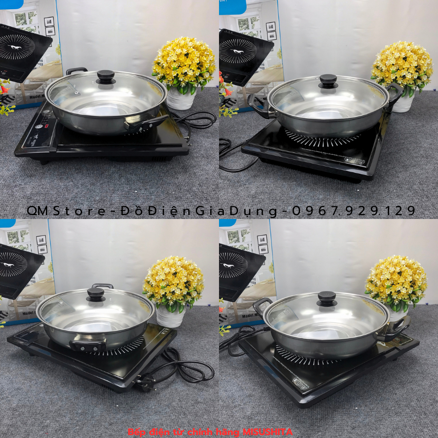 Bếp Điện Từ dùng nấu lẩu Misushita MS21107 Thái lan, Bếp Điện Từ đun nấu thức ăn Misushita MS21107 rất đa năng QM store