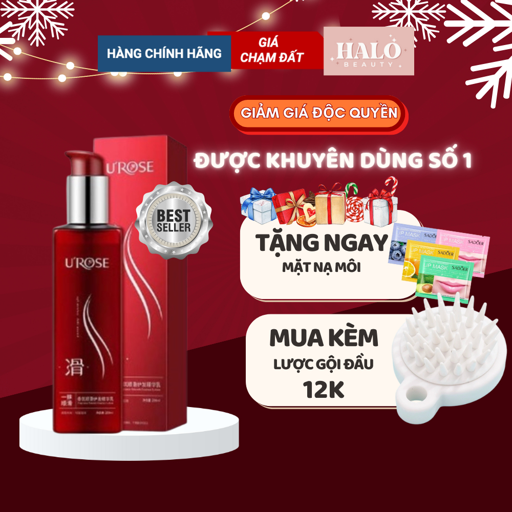 Ủ tóc dưỡng tóc Urose mềm mượt phục hồi hư tổn vào nếp tạo kiểu tóc khô xơ, uốn, nhuộm hấp dưỡng xả tóc