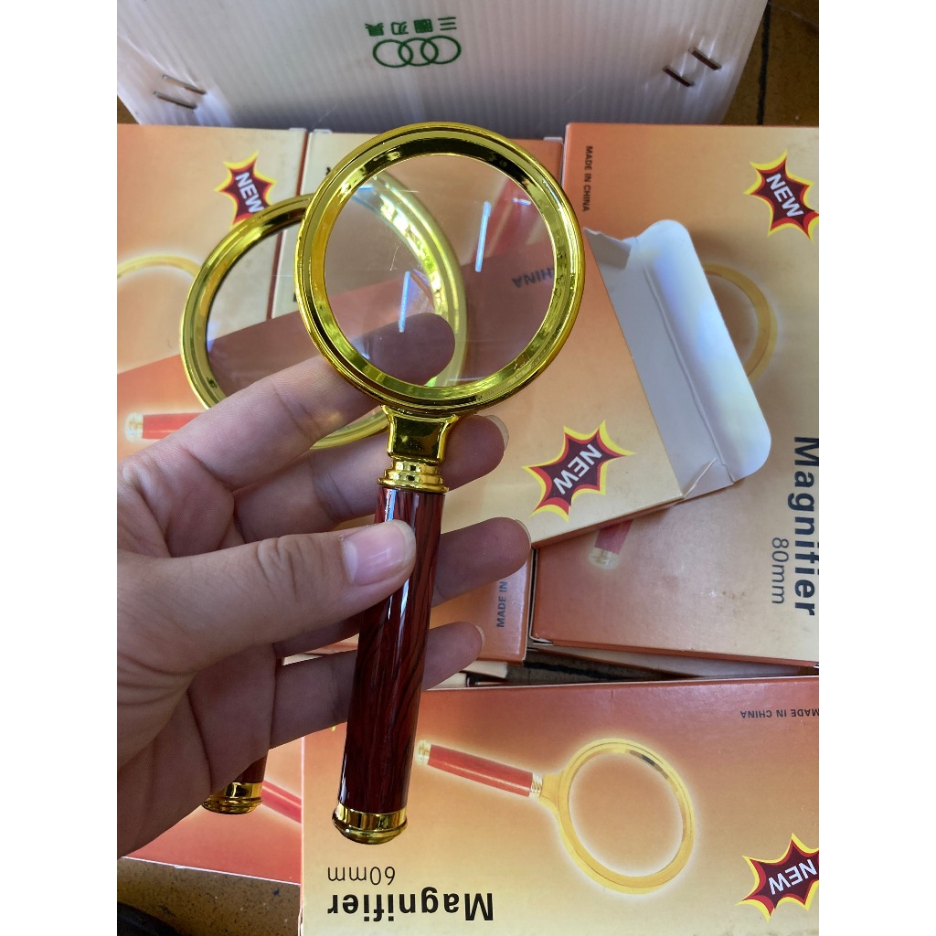 KÍnh lúp thợ bạc-Kính lúp phóng đại to vật 60mm/80mm loại xịn