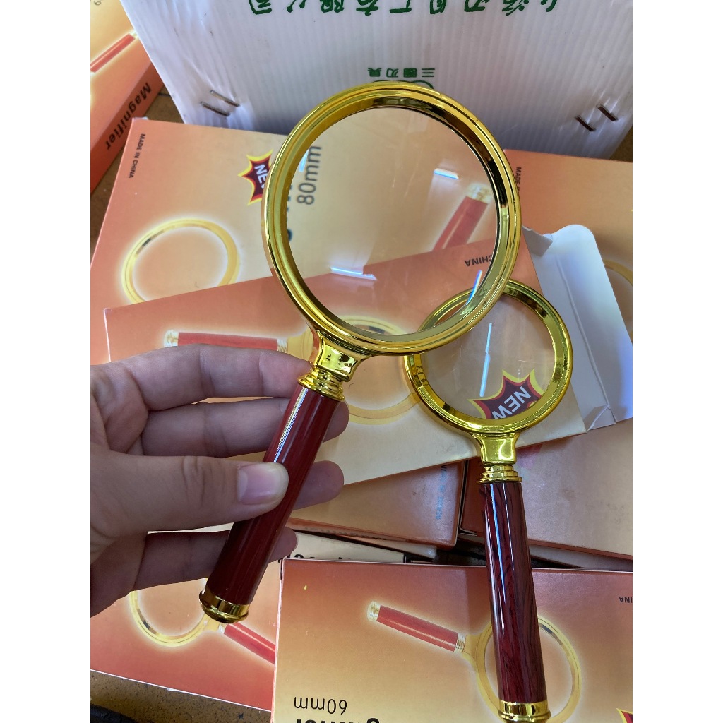 KÍnh lúp thợ bạc-Kính lúp phóng đại to vật 60mm/80mm loại xịn