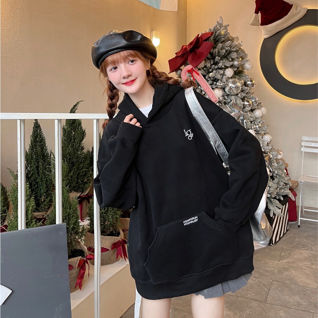 Áo Hoodie Chui Thêu NQ30 AM Form Rộng Nam Nữ Unisex | BigBuy360 - bigbuy360.vn