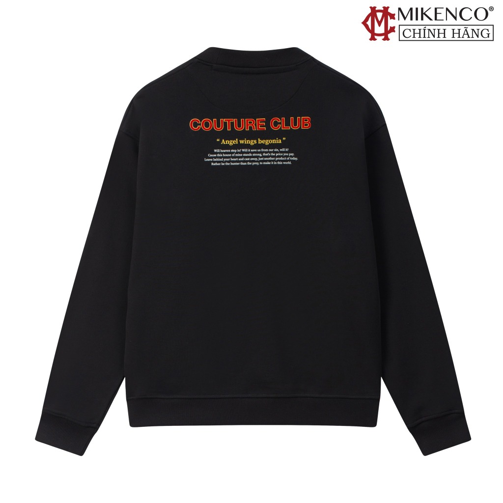 Áo nỉ dài tay nam MIKENCO Angel Begonia Sweater