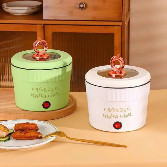 Nồi Lẩu Mini Hot Trend Nắp Quả Táo, Tai Thỏ