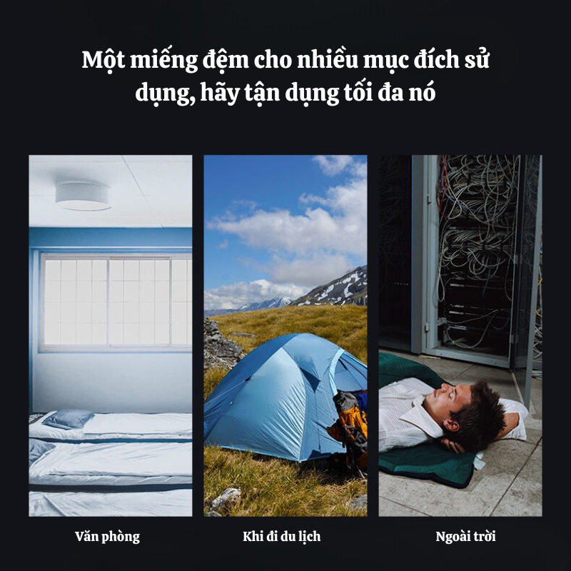 Đệm Ngủ Văn Phòng XUKA 72X195CM Gấp Gọn Mang Đi Dễ Dàng Kèm Túi Đựng