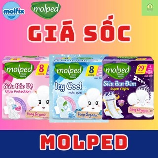 Băng vệ sinh mới Molped Bông organic tự nhiên