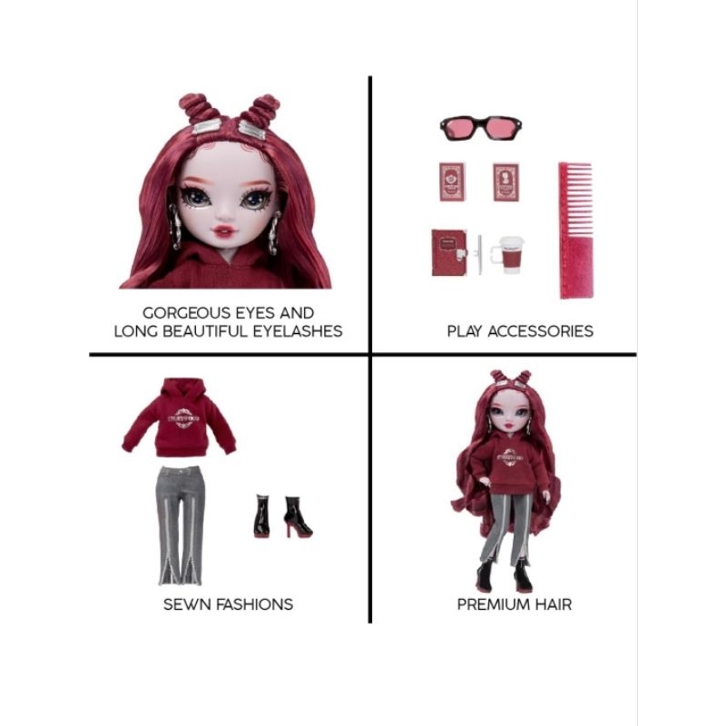 Búp bê rainbow high Shadow High Scarlett