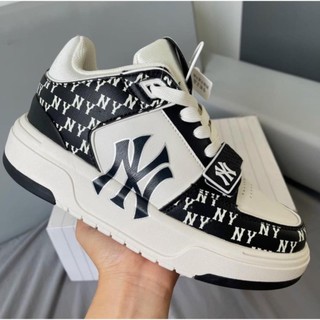 Giày MLB Chunky Liner Mid NY Black, Giày mlb chunky cổ cao bản S.Cấp tặng full pk