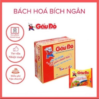 Mì gấu đỏ gà sợi phở , chay và tôm gà gói