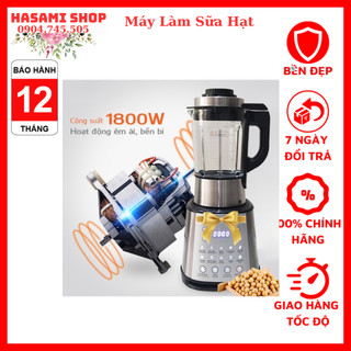 Máy làm sữa hạt,Máy nấu sữa hạt Shapp công suất 1800W dung tích 1.75L xay nấu đa năng bảo hành 24 tháng