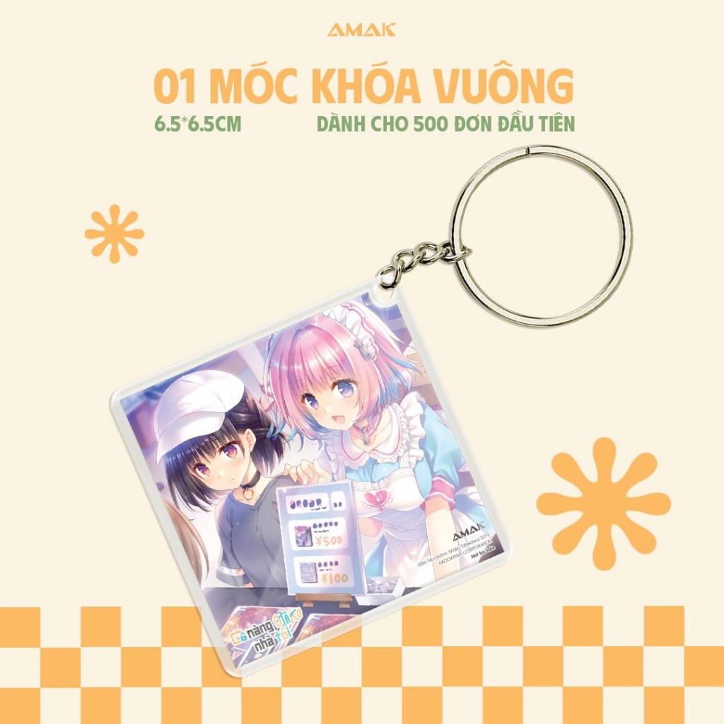 Sách Cô nàng Otaku nhà tôi - Tập 4 - Tặng kèm Bookmark + móc khoá - Light Novel - AMAK