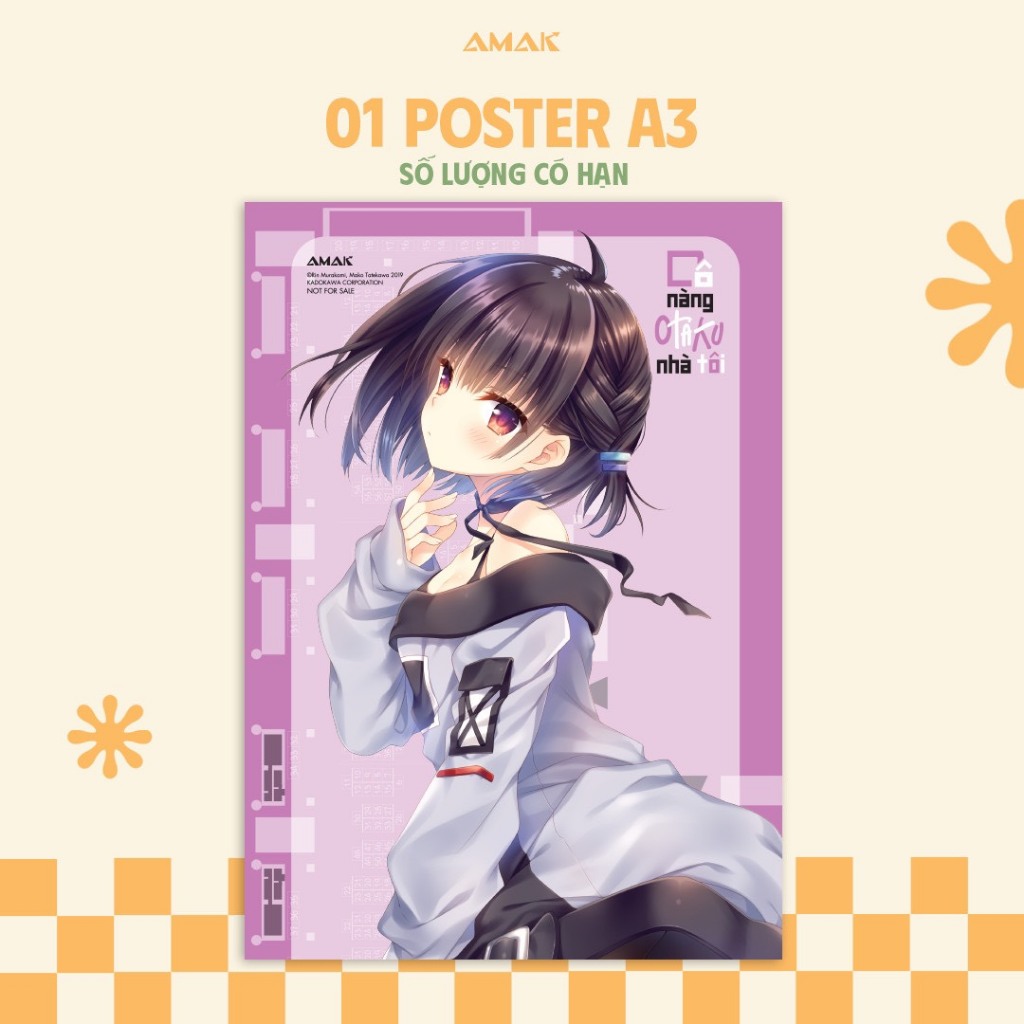 Sách Cô nàng Otaku nhà tôi - Tập 4 - Tặng kèm Bookmark + móc khoá - Light Novel - AMAK