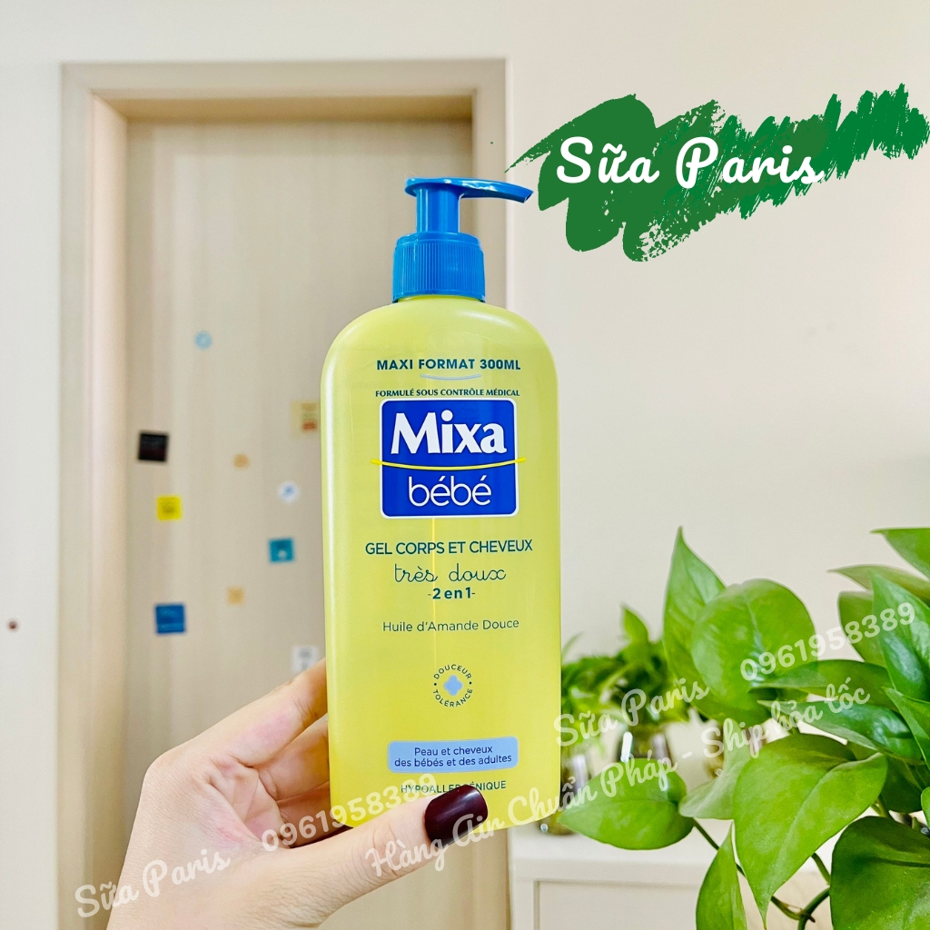 Sữa tắm Mixa bebe sữa tắm gội 2in1 dành cho trẻ từ sơ sinh_Sữa Paris Aderma