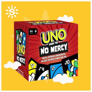 Uno nomercy cuộc chơi nâng cấp, luật chơi khắc nghiệt, thẻ bài uno +10 trò chơi thẻ bài uno 165 thẻ bài cho nhóm bạn