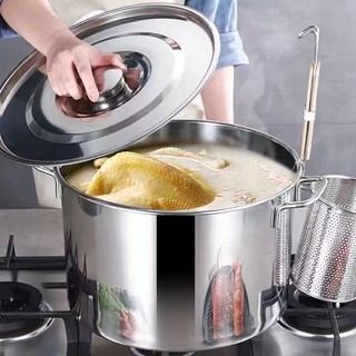 Nồi inox luộc gà siêu bền10l/20l/35l/50l/70l. dùng được cho bếp từ