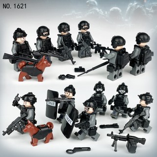 Nhân vật minifigure lính swat, biệt đội delta, cảnh sát