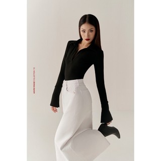 Bodysuit cổ tim có cổ BASIC GABI BODYSUIT