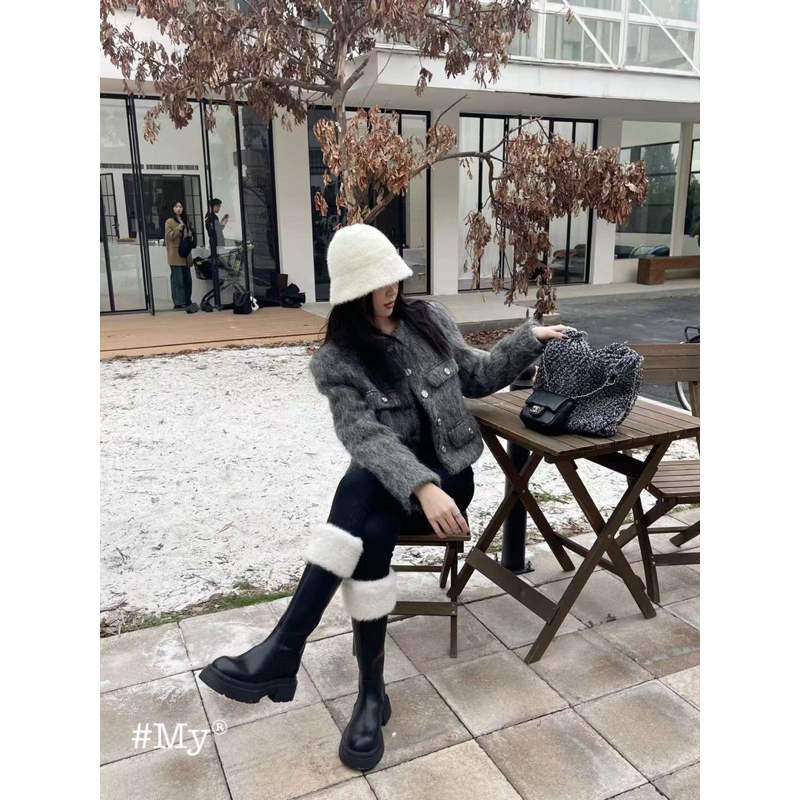 BOOT CỔ LÔNG ĐẾ CAO FULLBOX XỊN XÒ
