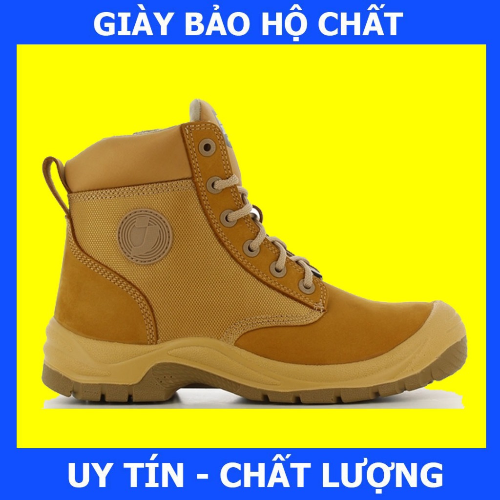 [Chính Hãng] Giày Bảo Hộ Safety Jogger Rush Camel S3 Da Chất Lượng Cao, Đế PU Chống Đâm Xuyên, Va Đập, Dáng Thể Thao