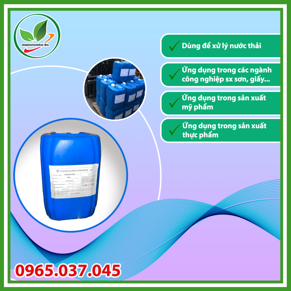Chất Phá Bọt Defoamer E- 019. Thùng 25kg