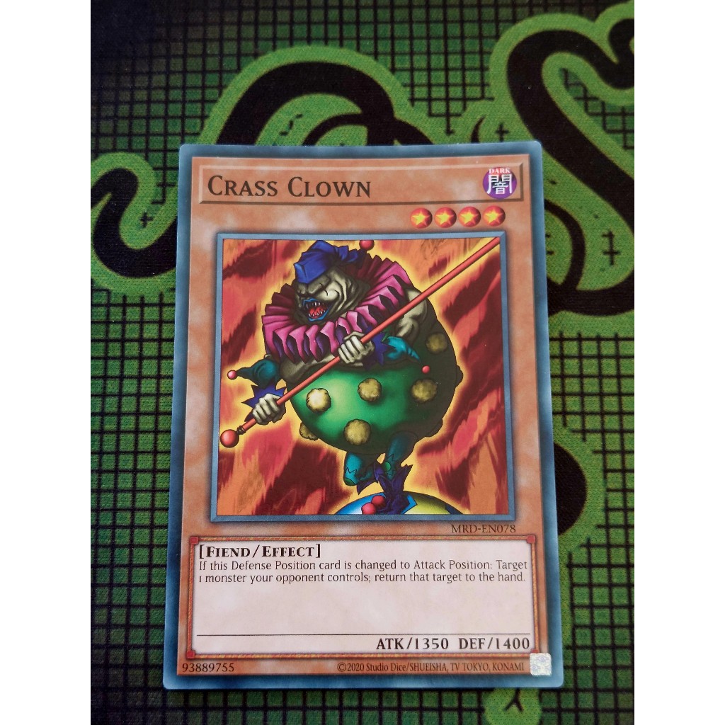 Thẻ Bài Mint90 Yugioh Monster Crass Clown - MRD-EN078 - Common