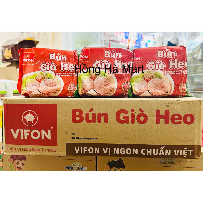 Thùng Bún Giò Heo VIFON 65g x30 gói