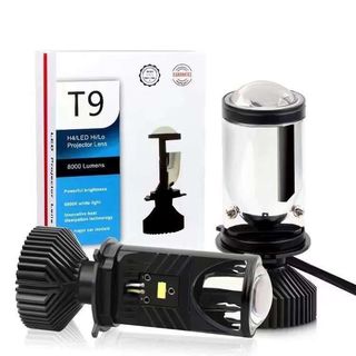 Đèn pha led bi cầu mini h4 t9 công xuất 45w lắp ô tô, xe máy giá 1 đèn
