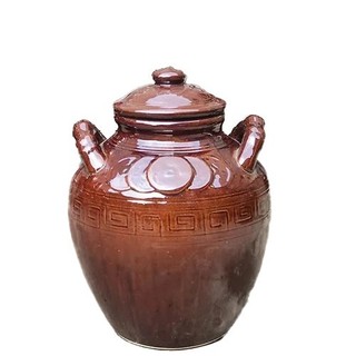 Chum sành gốm sứ Bát Tràng 20 lít - đựng ruợu, gạo nâu