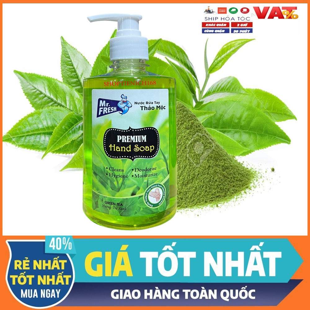 Nước rửa tay khử mùi Mr.Fresh 500ml Hương Caffe