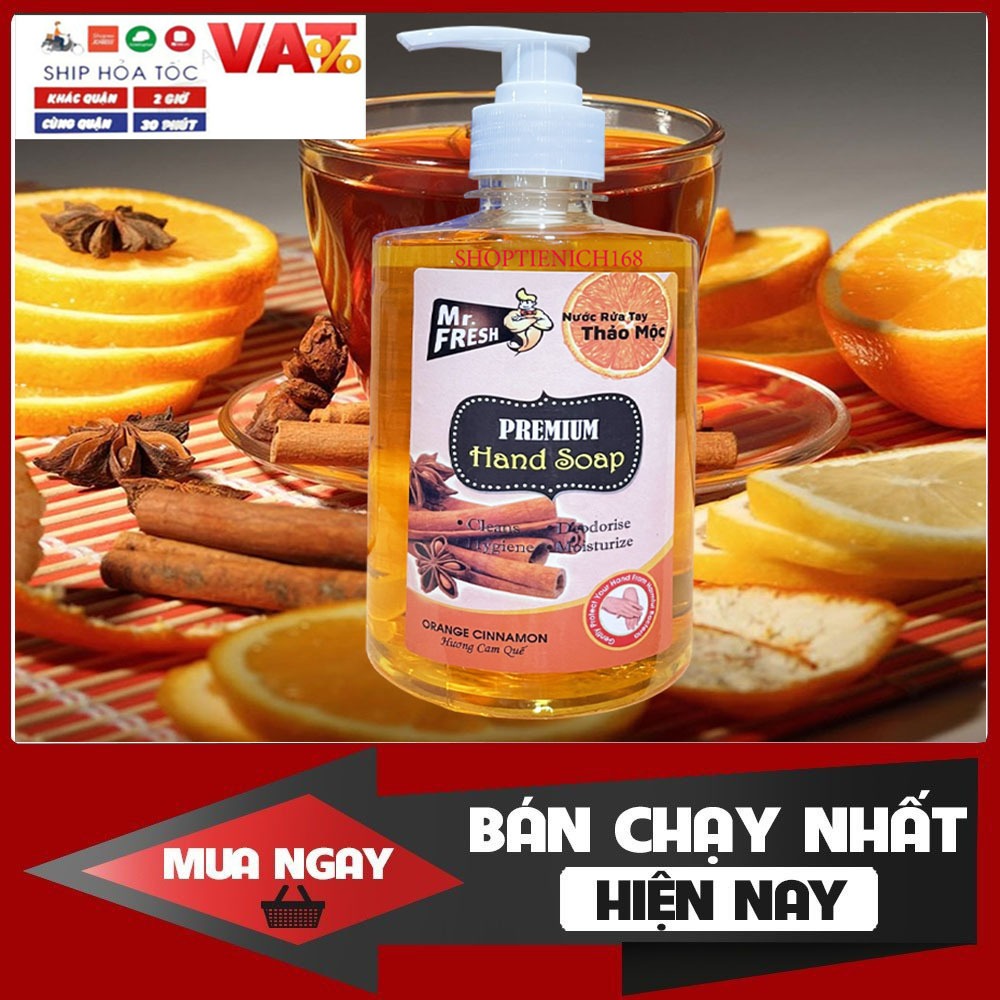 Nước rửa tay khử mùi Mr.Fresh 500ml Hương Caffe