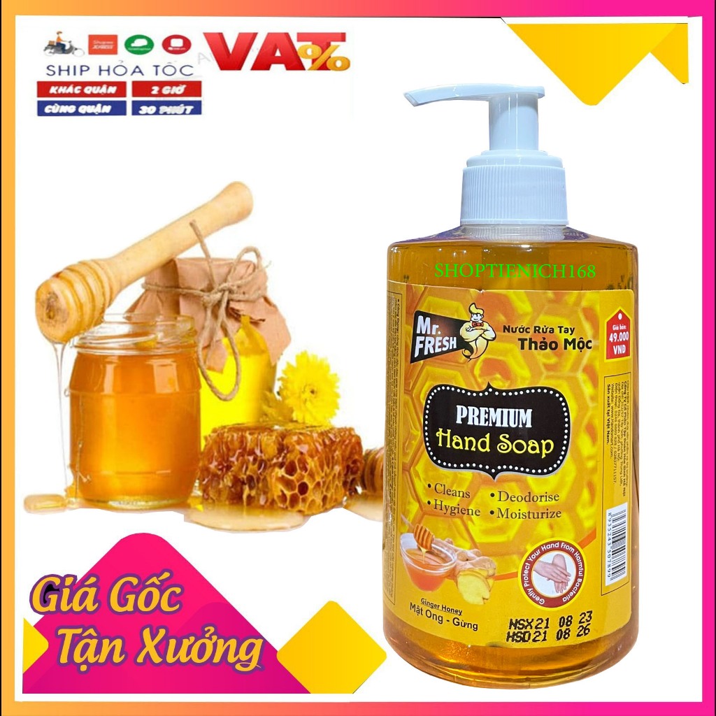 Nước rửa tay khử mùi Mr.Fresh 500ml Hương Caffe