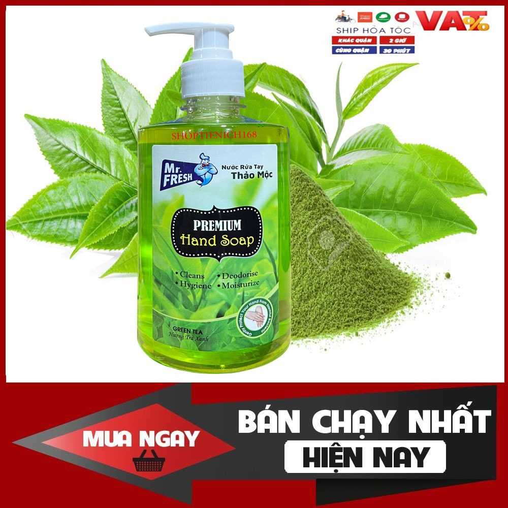 Nước rửa tay khử mùi Diệt khuẩn Mr.Fresh 500ml Hương Mật ong