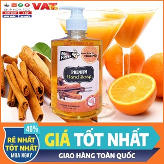 Nước rửa tay khử mùi Diệt khuẩn Mr.Fresh 500ml Hương Cam Quế