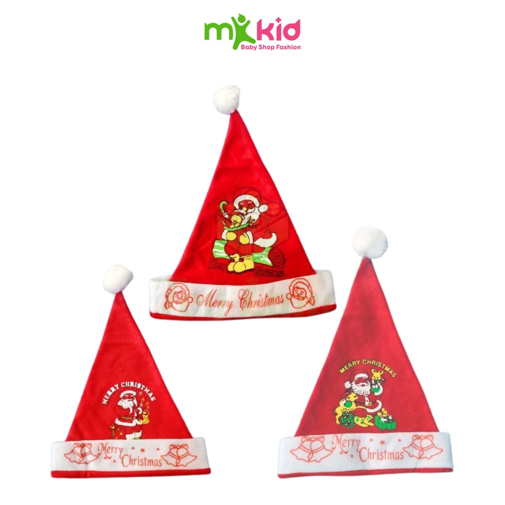 NÓN NOEL NỈ CHO BÉ NHỎ(1-7Tuổi)