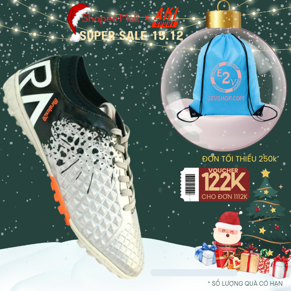 Giày Đá Bóng Cỏ Nhân Tạo Mira Lux 20 Xám Thể Thao Nam Chính Hãng Phong Cách - Lu001