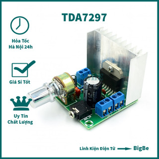Tda7297 mạch khuếch đại âm thanh tda 7297 2 kênh 15w