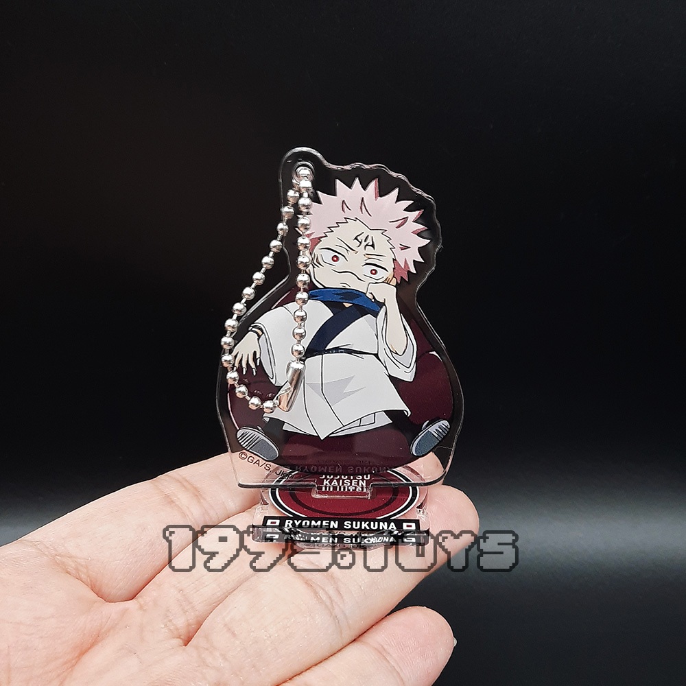 Standee mô hình nhân vật Jujutsu Kaisen - Bandai, Hasepro - Mini Acrylic Stand Yurutto Cusion Series - Sukuna