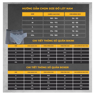 Boxer sịp đùi nam 125k/5c