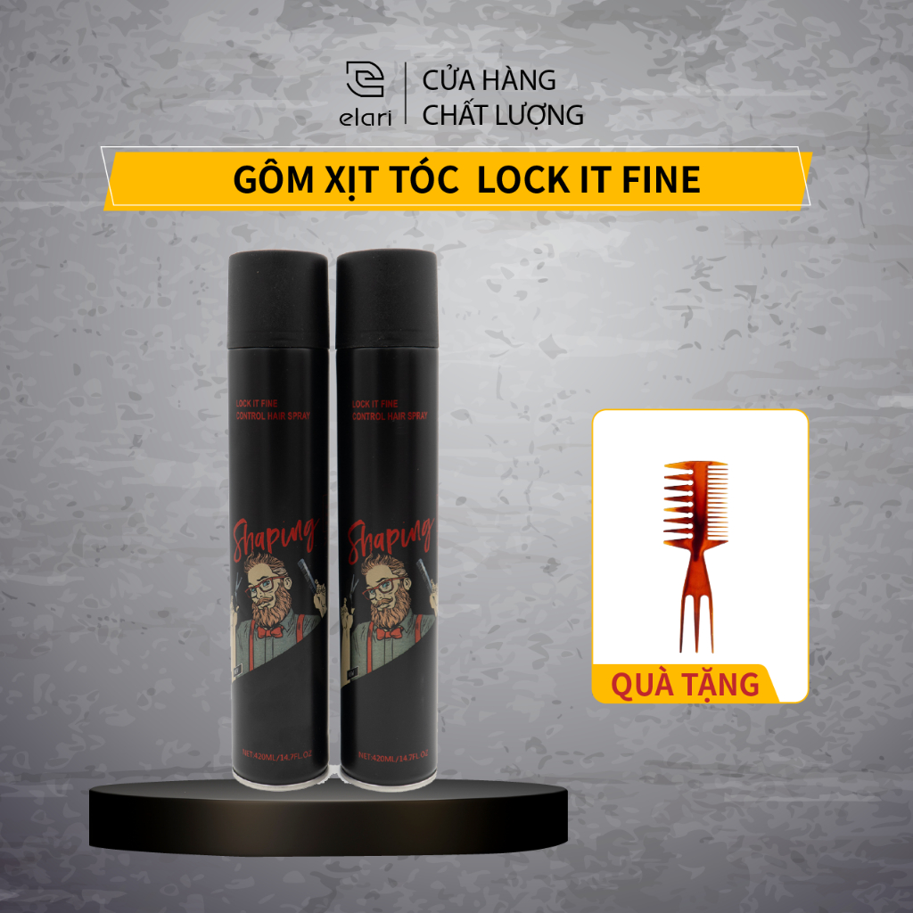 Gôm Xịt Tóc Lock It Fine Control Hair Spray 420ml Giữ Nếp Tạo Kiểu Nam Nữ G38