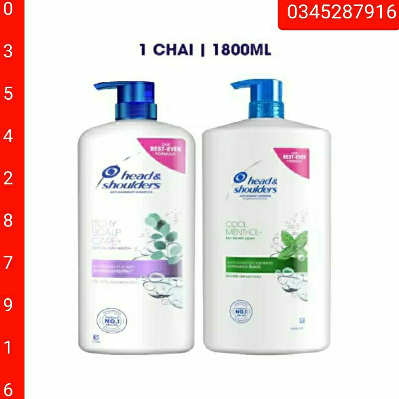 Dầu gội Head & Shoulds 1800ml