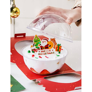 Set tem cắm bánh hình noel