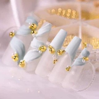 Bi trang trí móng,khay vàng-bạc 6 size