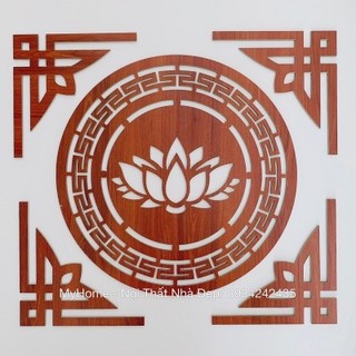Khung viền trang trí ban thờ gia tiên size 40cm, hoa văn trang trí bàn thờ đẹp, sang trọng