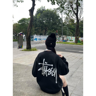 Áo SWEATER STUSSY Basic nỉ bông cao cấp, áo ấm đà lạt cá tính, mùa đông, dễ phối đồ hàn quốc