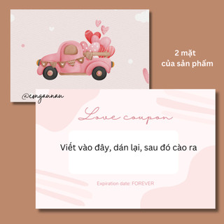 LOVE COUPON - thiệp cào tình yêu cực độc đáo món quà nhỏ tình yêu
