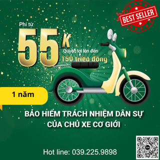 [1 năm] [E-Voucher] Bảo hiểm TNDS Xe máy (bắt buộc), cấp GCN điện tử | Bảo hiểm Quân đội MIC