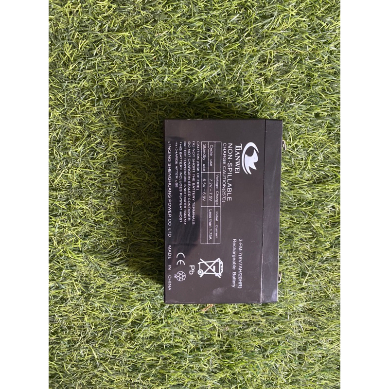 Bình acquy dẹt 6v7ah
